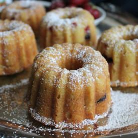 Strawberry Nutella Swirl Mini Bundt