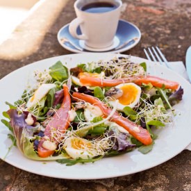 Soft Boiled Eggs with Salmon