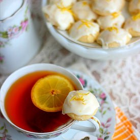 Lemon Goat Cheese Tea Cookies