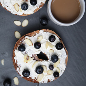 Blueberry Almond Bagel