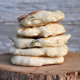 Grilled Rosemary Pita Bread