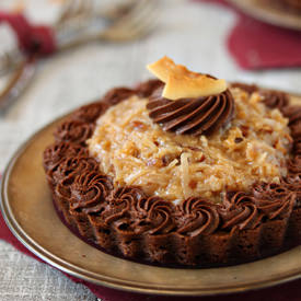 German Chocolate Brownie Tarts