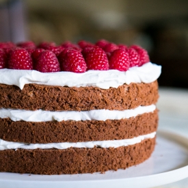 Chocolate Layer Cake with Creme