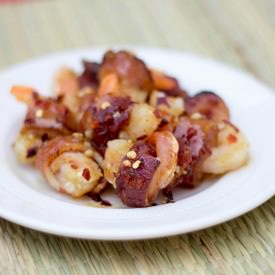 Shrimp w/ Spicy Bacon