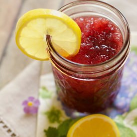 Lemon Blueberry Moonshine Slush