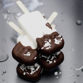 Chocolate Dipped Coconut Popsicle