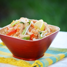 Chicken and Shrimp Pad Thai