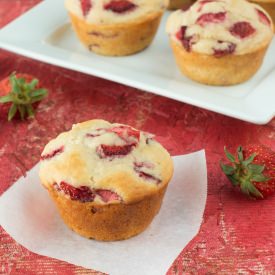 Strawberry Greek Yogurt Muffins