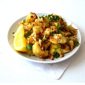 Lemony Roasted Cauliflower