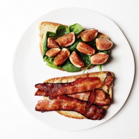 Bacon, Fig and Spinach Sandwich