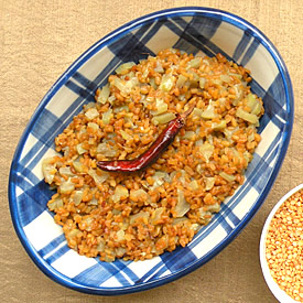 Lau Ghonto/Bottle Gourd w/ Mung Dal