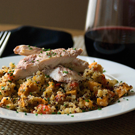 Quinoa w/Roasted Veggies & Chicken