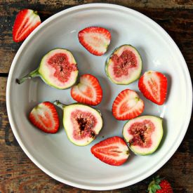 Grilled Figs and Strawberries