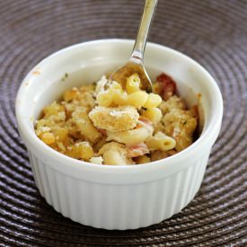 Chicken Cordon Bleu Mac N Cheese