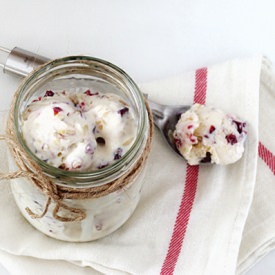 Ice Cream with Cranberries