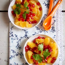 Orange-Pomegranate-Coriander Salad