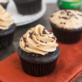 Ganache-Filled Mocha Cupcakes