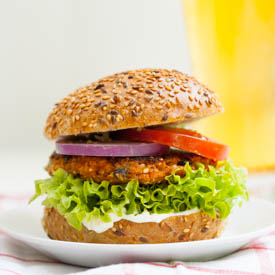 Sweet Potato and Black Bean Burger