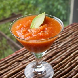 Gazpacho with Fresh Avocados