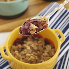 Cherry Almond Oatmeal Crisp