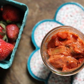 Rhubarb Strawberry Indian Pickle