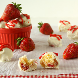 Strawberry Shortcake Truffles