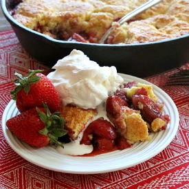 Strawberry Shortcake Cobbler