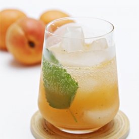 Apricot Mojito with Lemon Balm