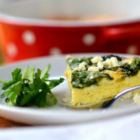 Feta-Spinach Egg Frittata