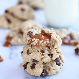 Burnt Peanut Butter Caramel Cookies