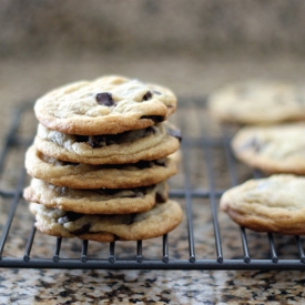 Salted Chocolate Chip Cookies