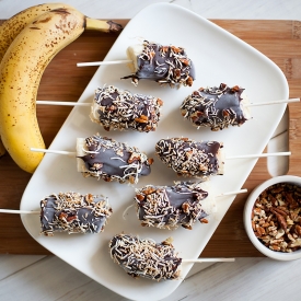 Coconut & Pecan Frozen Bananas