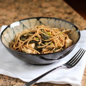 Green Garlic & Spinach Stir Fry