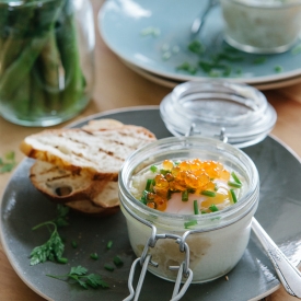 Truffled Mash with Coddled Eggs