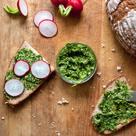 Radish Leaf Pesto