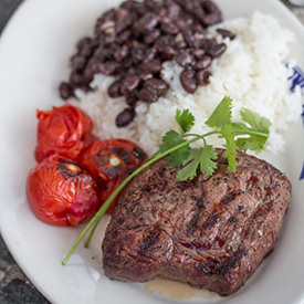 Garlic Studded Grass-Fed Sirloin