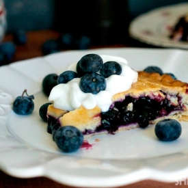 Blueberry Beer Pie