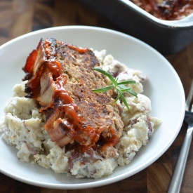 Savory Meatloaf with Bacon