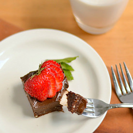 Raw Vegan Chocolate Frosted Brownie