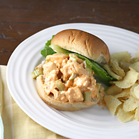 “Buffalo” Chicken Salad Sandwiches