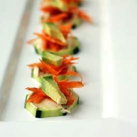 Zucchini Slices with Toppings