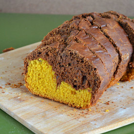 Mango Chocolate Marble Cake