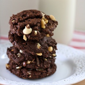 Triple Chocolate Everything Cookies