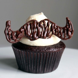 Mustache Cupcake