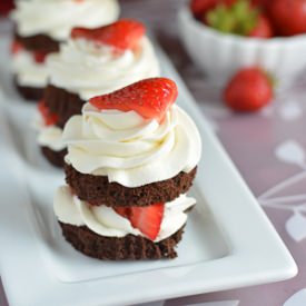 Dark Chocolate Strawberry Torte