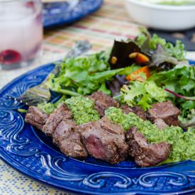 Beef Kebabs & Rosemary Chimichuri