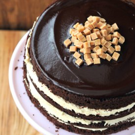 Salted Caramel Fudge Cake