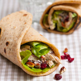 Cranberry Cherry Chicken Wrap