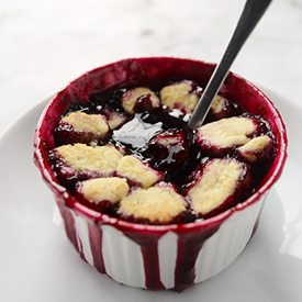 Blackberry Cobbler with Bisquick