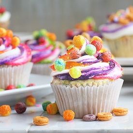 Bottom of the Cereal-Box Cupcakes